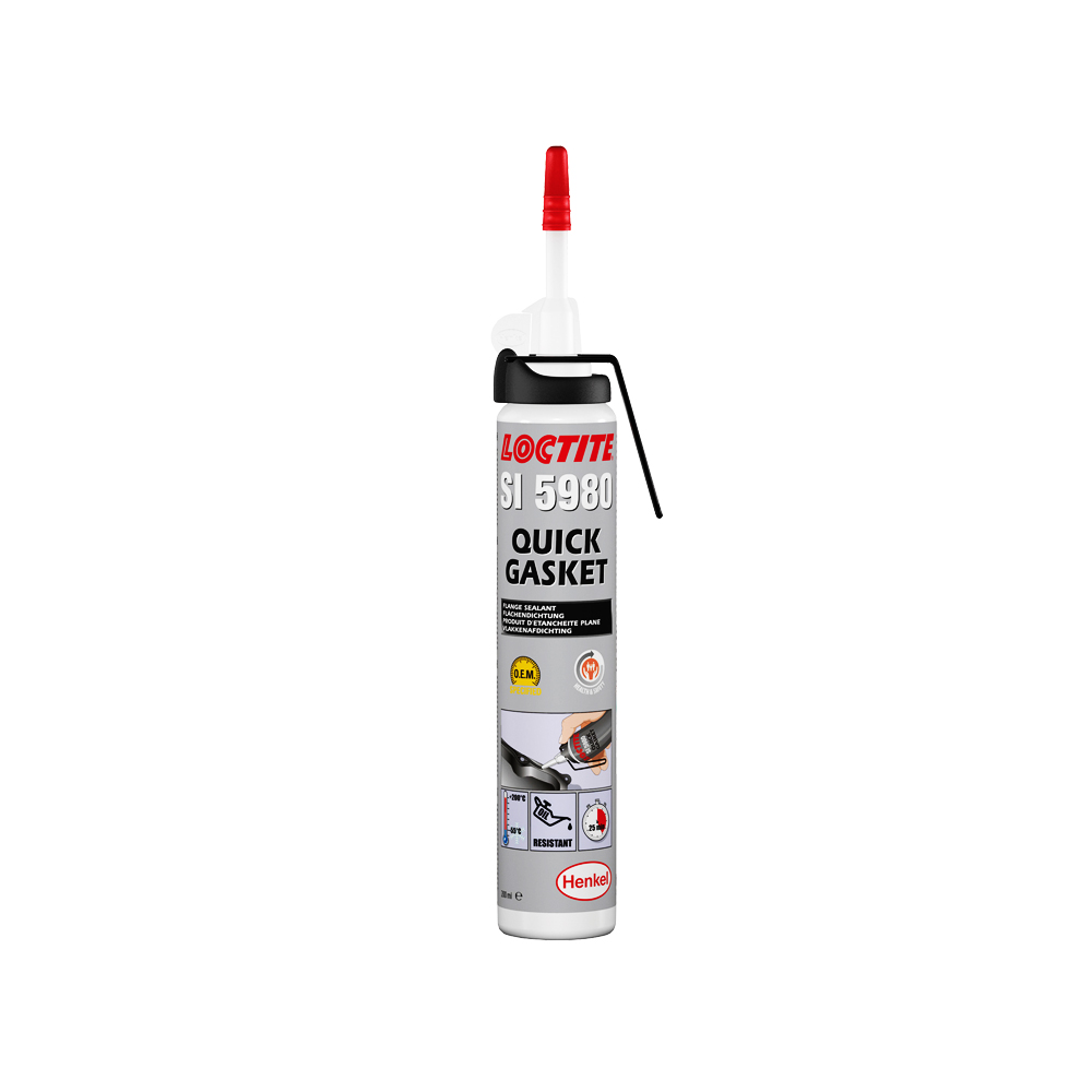 Черен Силикон За Гарнитура, LOCTITE QUICK GASKET 5980, Премиум Опаковка, 200 милилитра Черен Силикон За Гарнитура, LOCTITE QUICK GASKET 5980, Премиум Опаковка, 200 милилитра